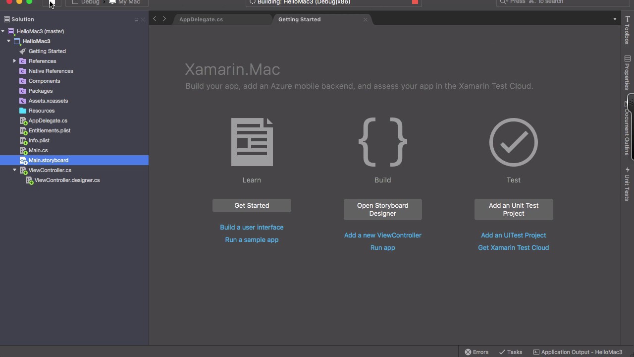 Xamarin Mac Desktop App